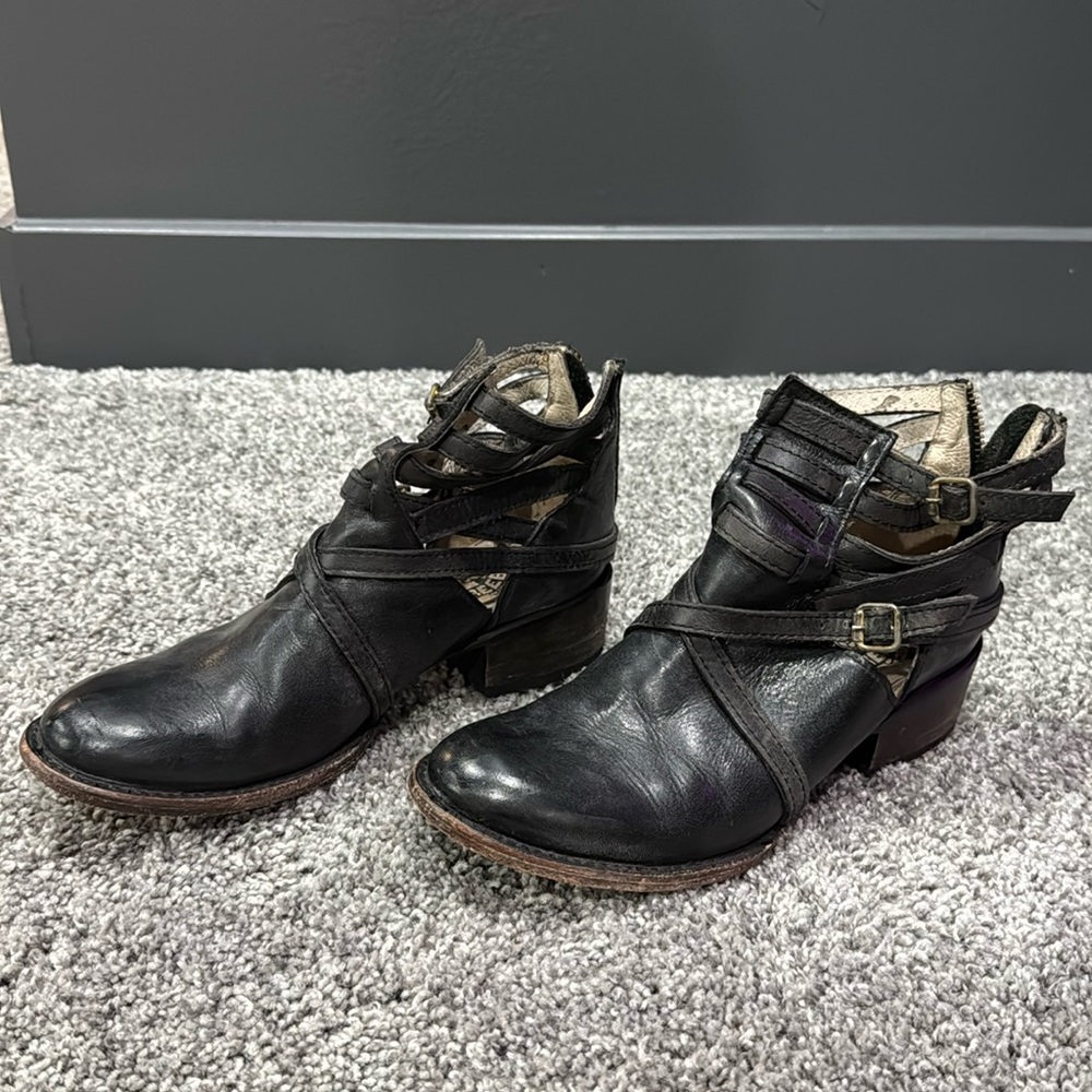 Real leather boots